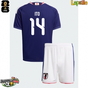 Japani Junya Ito #14 Kotipaita Lapsille MM-kisat 2026 Lyhythihainen (+ shortsit)